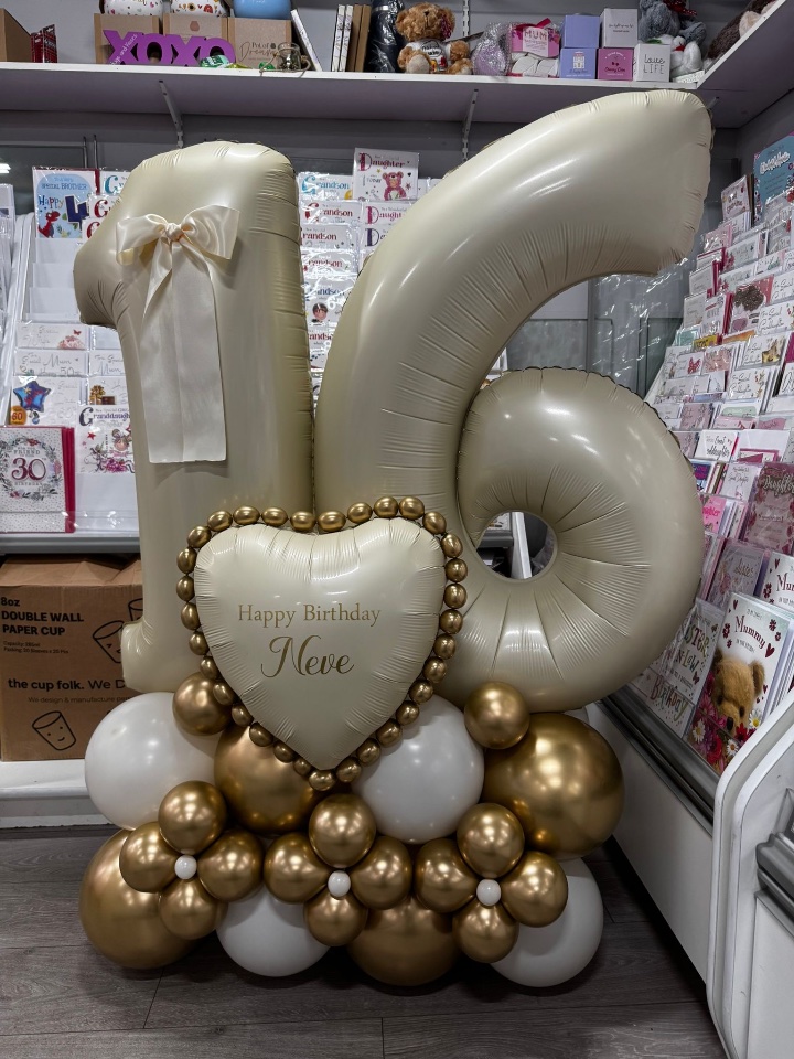 Deluxe double digit with beaded heart — photo 2