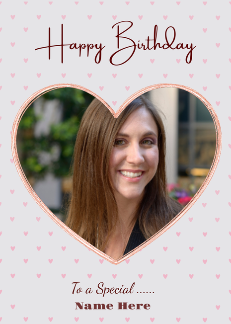 Birthday Photo Card for her