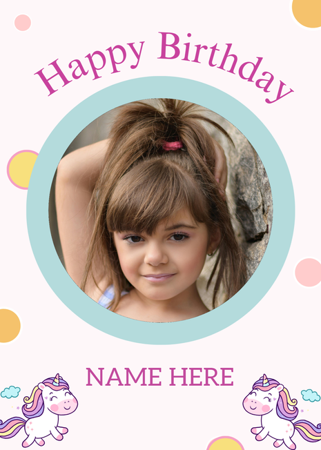 40th Birthday Photo Card for her