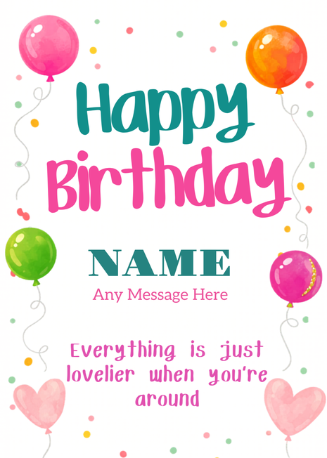 Birthday Photo Card for her