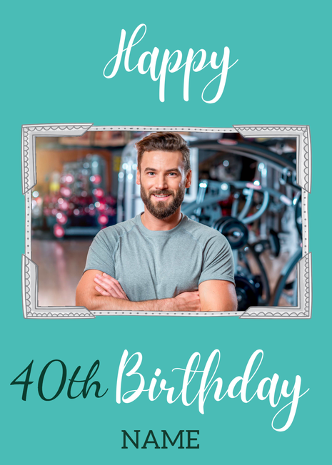 Milestone Birthday Photo Card