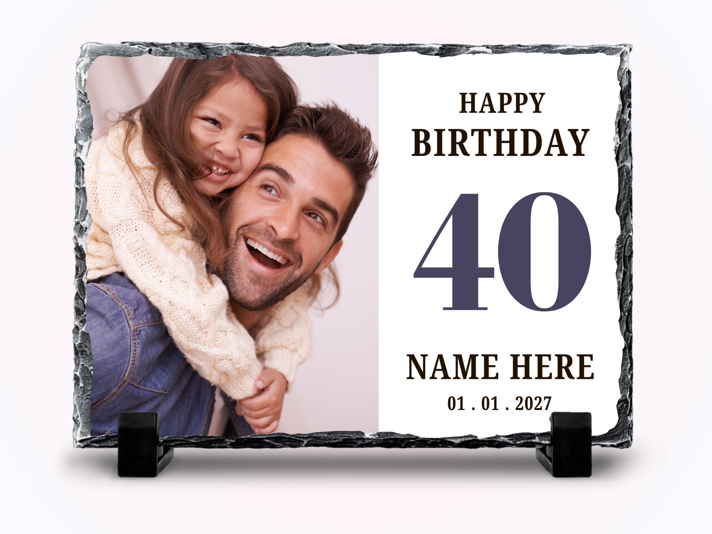 40th Birthday Photo Slate