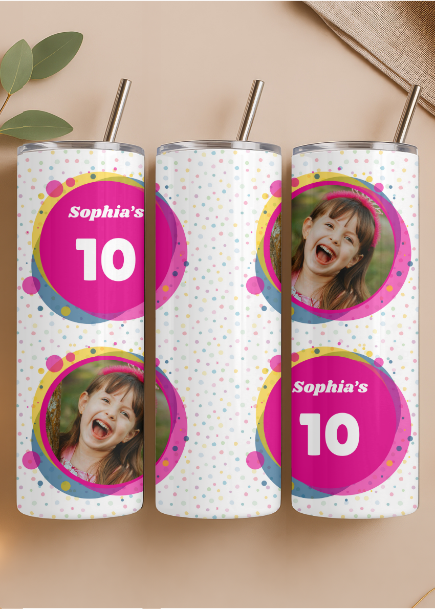 Birthday Photo Tumbler for Her